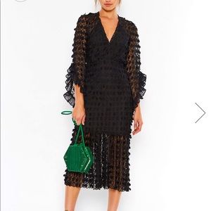 🌟Talulah Lace Pattern Black Fress🌟